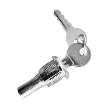 Imagem de oshhni Fechadura tubular, substituição, resistente e fácil de instalar, peças de hardware para portas de máquinas de fliperama, flexível com chaves