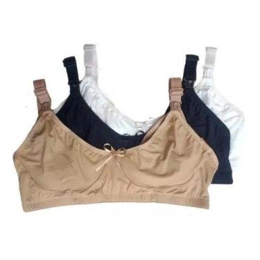 Imagem de Kit C/ 3 Soutien Amamentacao Sutia Amamentar Sutian Gestante - Sou Gat