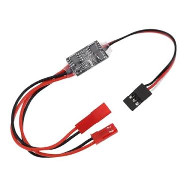 Imagem de Esquirla Interruptor eletrônico de controle remoto RC, peça de reposição com indicador, fácil de instalar para carro RC, helicóptero, caminhão, barco, 20a Alta Corrente