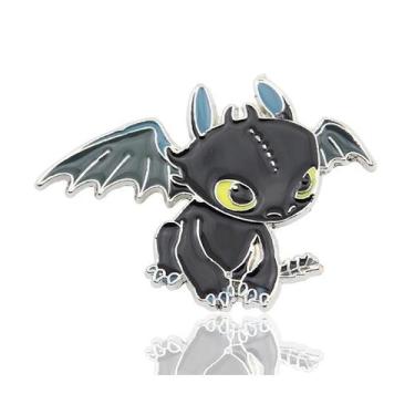 Imagem de Broche De Metal De Dragão Em Estilo Cartoon Para Mulheres E Meninas, P