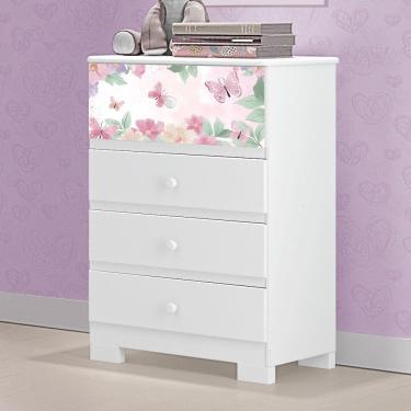 Imagem de Cômoda Infantil Happy 100% MDF Tuboarte 4 Gavetas