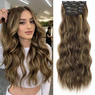 Imagem de Extensões de cabelo KookaStyle Long Wavy 4 peças de espessura 60 cm 10