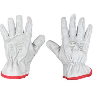Imagem de Luva Segurança Vaqueta Extremo Sul CA 20601 EPI Proteção, T10, Cinza