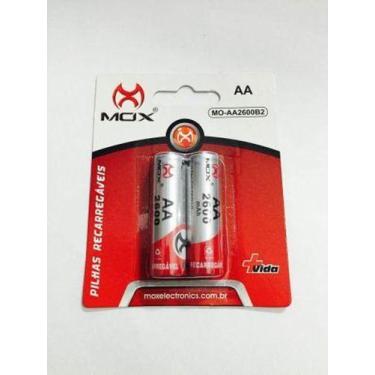 Imagem de Pilha Recarregável AA 2600 Mah Mo-AA2600B2 C/ 2 - Mox
