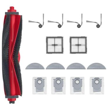 Imagem de HUAYUWA Kit de acessórios compatível com Roborock Q10 S5/Q10 S5+/Q10 X5/Q10 X5+/Q10 VF/Q10 VF+, peças de substituição de aspirador de pó robô (1 escova principal + 2 filtros + 4 escovas laterais + 4