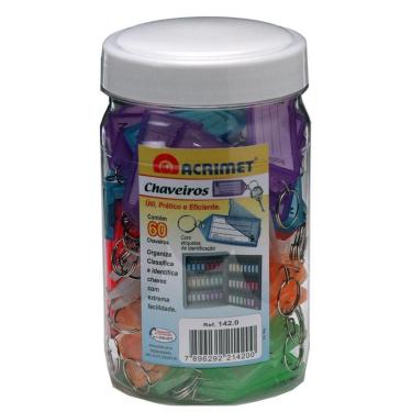 Imagem de Chaveiro c/ etiqueta pote c/ 60 unidades 142.0 Acrimet