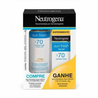 Imagem de Kit Protetor Solar Corporal Neutrogena Sun Fresh FPS70 200ml + Neutrog