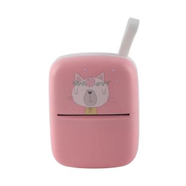 Imagem de Luqeeg Impressora Térmica de Etiquetas de Remessa Bluetooth, Máquina Portátil de Etiquetas Sem Fio Recarregável de 200 DPI Sem Tinta com 1 Rolo de Papel Térmico para Escritório