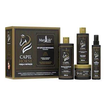 Imagem de Kit Capilar Fortificante, Shampoo, Condicionador, Máscara e Spray, Força e Nutrição, para Cabelos Danificados