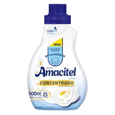Imagem de Amaciante Amacitel Concentrado Sensitive 500ml, Casa Km