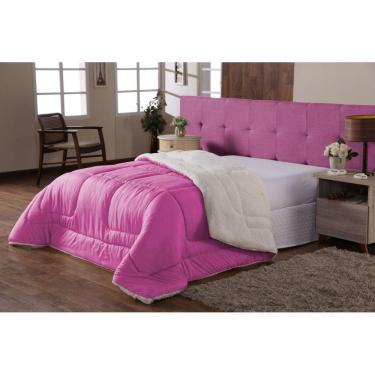 Imagem de Coberdrom Edredom Sherpa Casal Queen Pele De Carneiro Pink
