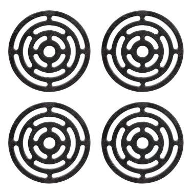 Imagem de Kit 4Un Descanso De Panela Aparador Redondo Ecológico Preto