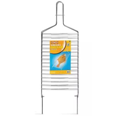 Imagem de Grelha Dupla Abaulada 63 cm Ideal Carne Peixe Frango - 14099