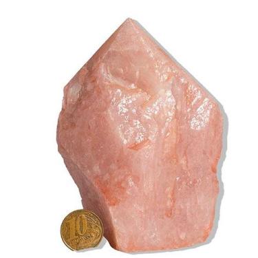 Imagem de Cristal Rosa Natural Tipo B - Pé e Bico Serrado 300 a 400g - Aproximad