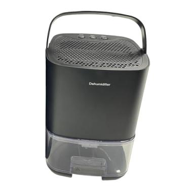 Imagem de IEUDNS Mini desumidificador silencioso com plugue americano de 1000 ml, desligamento automático para salas de estar, guarda-roupas e quartos, Preto