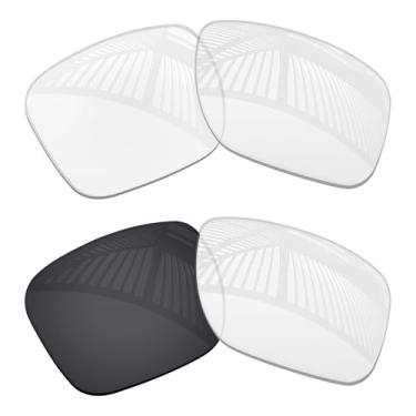 Imagem de MYCOURAG Lentes de reposição com proteção UV para óculos de sol RayBan Meta Wayfarer RW4006 50 mm – HD transparente + fotocrômico transparente não polarizado
