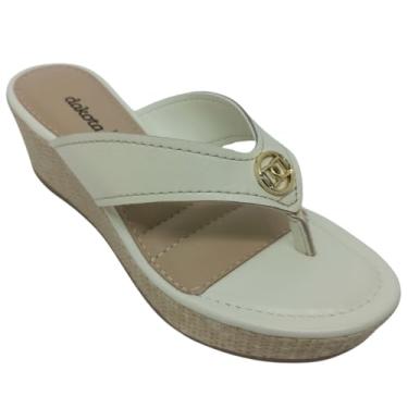 Imagem de Tamanco Dakota Feminino Sola Artesanal com Plataforma 5,8 cm (Vieri Cream, BR, Adulto, Numérico, 40)
