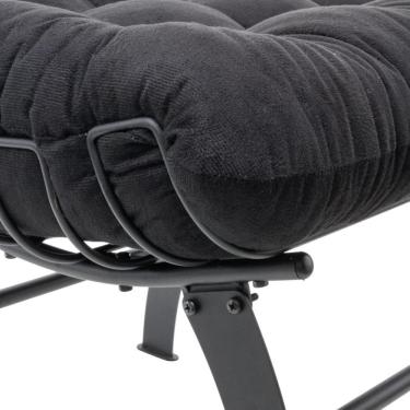 Imagem de Poltrona Com Puff Wire Costela Black