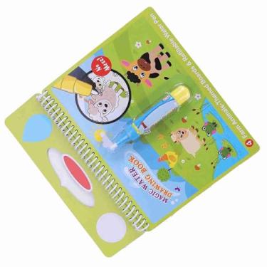Imagem de SPYMINNPOO Livro de Desenho de água, Brinquedos de Pintura Em Mudança de Cor para, Educacional, Livro de Colorir de água Portátil Com Caneta para (fazenda)