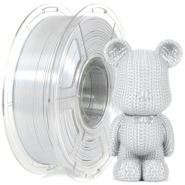 Imagem de Filamento de impressora 3D IEMAI Silver Silk PLA 1,75 mm 1 kg