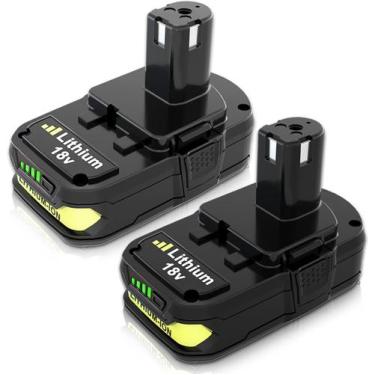 Imagem de Bateria Enermall 18V 3600mAh Li-ion, pacote com 2 unidades para Ryobi