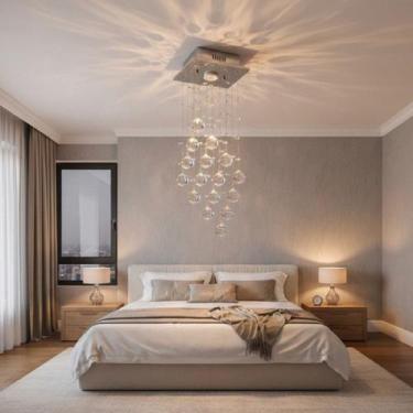 Imagem de Lustre Para Sala, Quarto, Cozinha, Banheiro Base 14x14 - - Lustres Bra