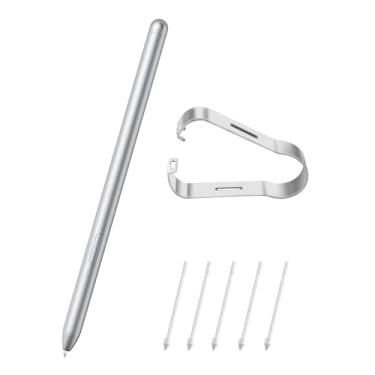Imagem de Caneta SSS GRGB S para Samsung Galaxy Tab S10/S10+/S10 Ultra, S9/S9+/S9 Ultra/S9 FE, caneta de substituição também serve para S8/S7/S6 Lite, com 5 pontas e pinças (sem Bluetooth), prata