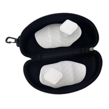 Imagem de Dynwave Pegas antiderrapantes para treino, pegas para levantamento de peso, protetores para barra, luvas protetoras para mãos para flexões, Branco