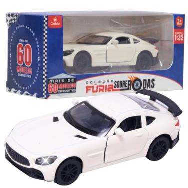Imagem de Carrinho Miniatura Pull Back Branco 1:32 C/Som Luz Castela