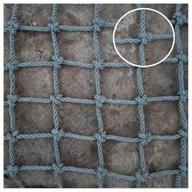 Imagem de Redes de proteção para varanda rede de segurança infantil escada capa antiqueda rede de plantas escalada rede de corda de escalada foto de parede (12 mm-12 cm, 2 x 6 m/2 x 69 pés)