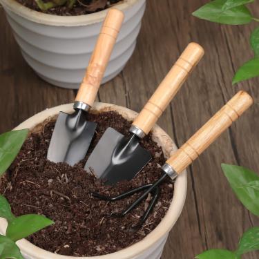 Imagem de Mini ferramentas de jardim, kit de ferramentas manuais de jardinagem para cuidar de suculentas, plantas domésticas, incluindo pá pequena, espátula, ancinho