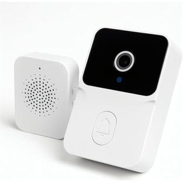 Imagem de Campainha Inteligente Sem Fio com Câmera HD Visão Noturna e Áudio Bidirecional Conexão Wi-Fi Monitoramento em Tempo Real pelo Celular Alerta de Movimento e Segurança Residencial Premium