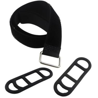 Imagem de ZQIY 8 peças de tiras de silicone para luz de bicicleta com suportes elásticos ajustáveis, abraçadeiras de nylon para transporte, ganchos de armazenamento, tiras de estabilização de rodas, odômetro