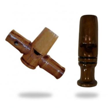 Imagem de Apito Uru + Apito Inhambu açu 2 Pios Profissionais Madeira