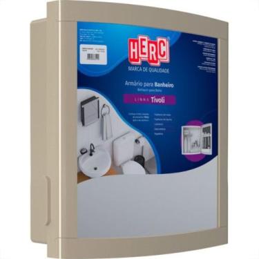Imagem de Armario Plastico Herc Tivoli Externo/Embutir 33,8X32,2 Bege