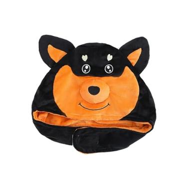 Imagem de simhoa Chapéu de pelúcia para fotos, adereços para fotos, boné de pelúcia de animal faça você mesmo para dramatização e baile de máscaras