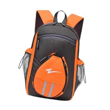 Imagem de YIJU Mochila de tênis de mesa, bolsa de tênis, multifuncional, profissional, espaçosa, bolsa de transporte para raquete, para mulheres, homens, atletas, Cinza