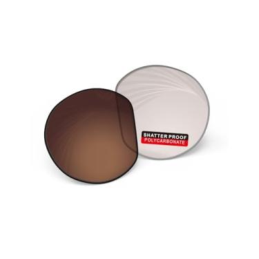 Imagem de iLikeo Lentes de reposição de policarbonato PRO+ para óculos de sol Oakley Meta HSTN OW8002 51 mm, Bloco de luz azul fotocromático marrom Pro+, For Meta HSTN OW8002 51mm Frame