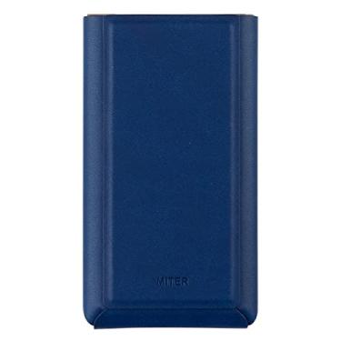 Imagem de MITER Capa de couro PU feita à mão para Sony Walkman NW-ZX707 ZX706 ZX700 – Couro PU italiano premium, proteção de armação de aço, feito na Coreia (Marinho)