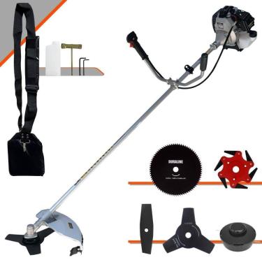 Imagem de Roçadeira Lateral Toyama Tbc43h 1,7hp 43cc + Facas 2p 6p 80d