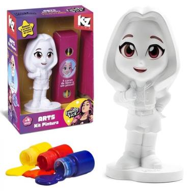 Imagem de Arts Kit Pintura Boneco De Colorir Dos Rosa Emilly Vick Personagem Inf
