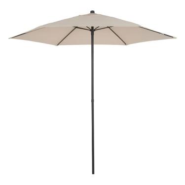 Imagem de Ombrelone Central Com Cobertura Bege Com Push Up 215x230 Cm