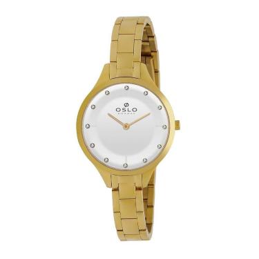 Imagem de Relógio Oslo OFGSSS9T0031 S1KX Dourado Feminino 3ATM - Aço