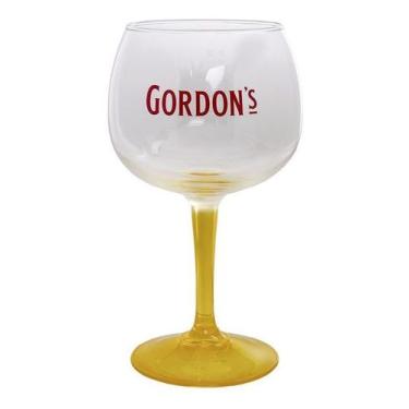 Imagem de Taça De Gin Gordon's Vidro Transparente Rosa e Amarelo 600ml - Diageo,