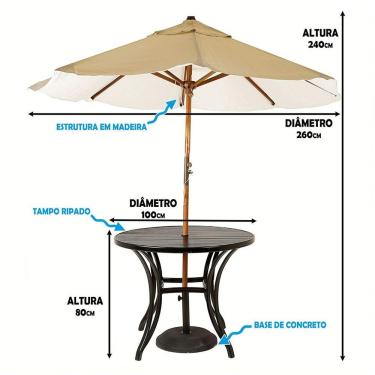 Imagem de Kit 4 Cadeiras Fibra  Azul Turquia E Mesa  Preta E  Bege