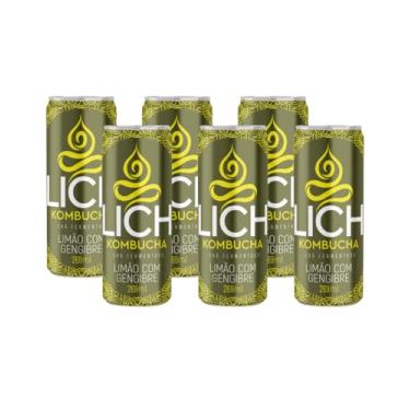 Imagem de Lich Kombucha, Lich Kombucha Limão Com Gengibre - Pack Com 6 Unidades 269ml