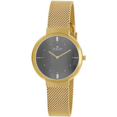 Imagem de Relógio Oslo Feminino Ref: Ofgsss9T0029 G1Kx Slim Dourado