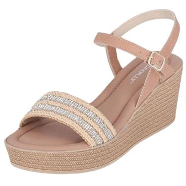 Imagem de Sandália Feminina Anabela Salto Medio Conforto Piccadilly