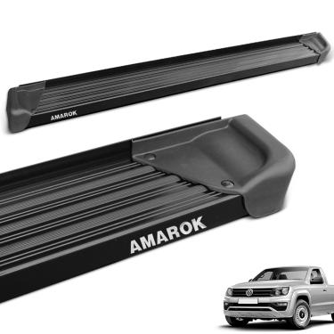 Imagem de Estribo Lateral Amarok CS 2010 a 2025 Aluminio Preto A3