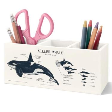 Imagem de Porta-lápis VIITlUE 750 de madeira, organizador de decoração de mesa